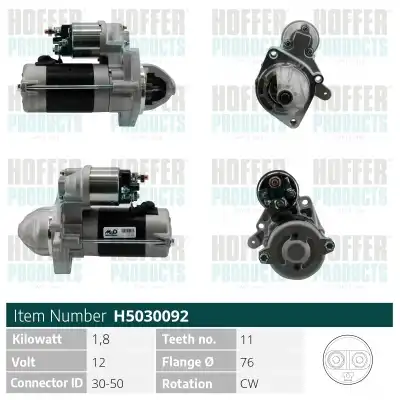 Стартер HOFFER H5030092
