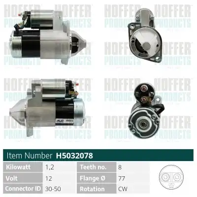 Стартер HOFFER H5032078