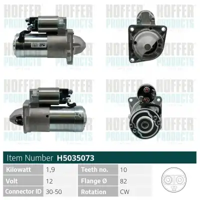 Стартер HOFFER H5035073
