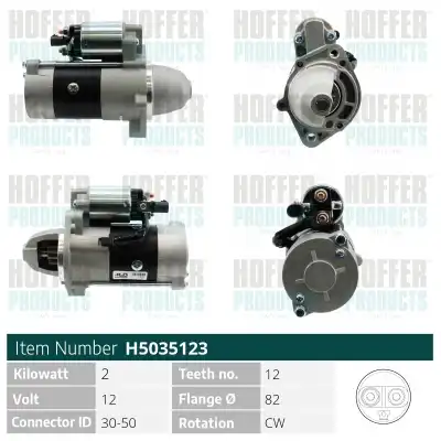 Стартер HOFFER H5035123