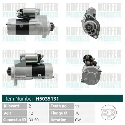 Стартер HOFFER H5035131