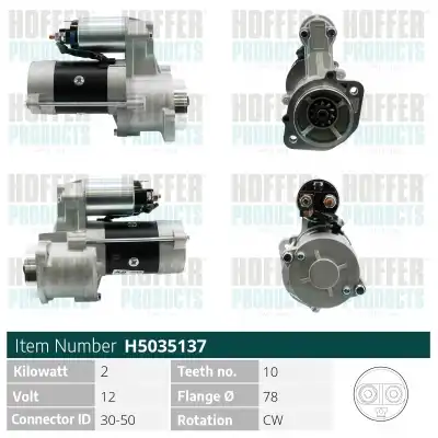 Стартер HOFFER H5035137