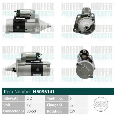 Стартер HOFFER H5035141