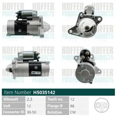 Стартер HOFFER H5035142