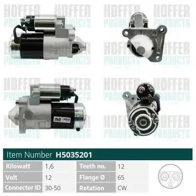 Стартер HOFFER H5035201