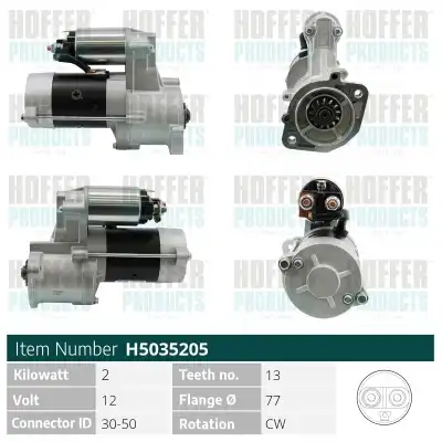 Стартер HOFFER H5035205