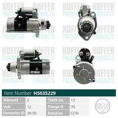 Стартер HOFFER H5035229