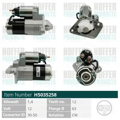 Стартер HOFFER H5035258