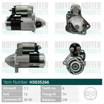 Стартер HOFFER H5035266