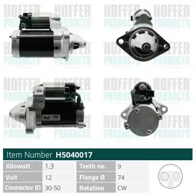 Стартер HOFFER H5040017