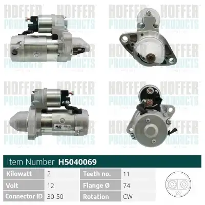 Стартер HOFFER H5040069