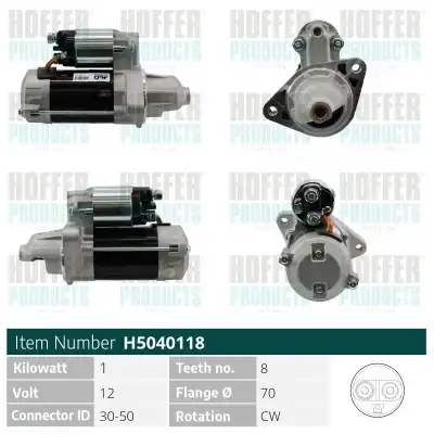 Стартер HOFFER H5040118
