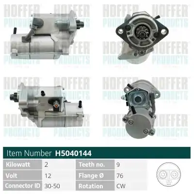 Стартер HOFFER H5040144