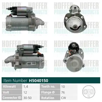 Стартер HOFFER H5040150