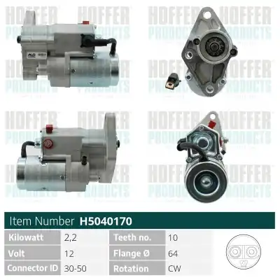 Стартер HOFFER H5040170