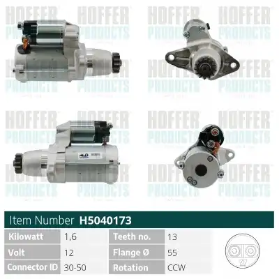 Стартер HOFFER H5040173