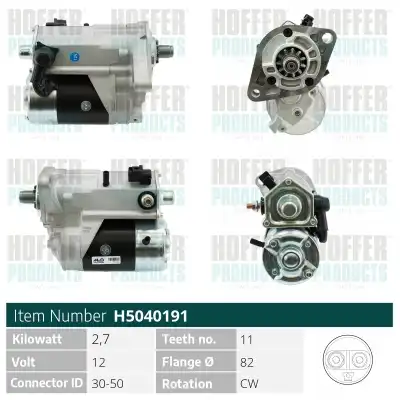 Стартер HOFFER H5040191