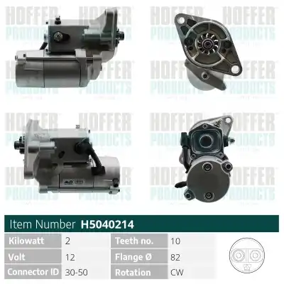 Стартер HOFFER H5040214