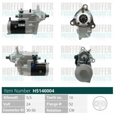 Стартер HOFFER H5140004