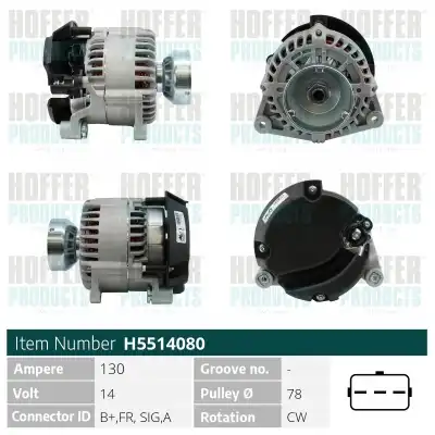 Генератор HOFFER H5514080