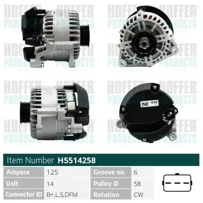 Генератор HOFFER H5514258