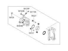 ТОРМОЗНОЙ СУППОРТ 583113KA02 HYUNDAI