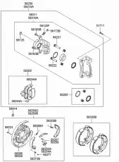ТОРМОЗНОЙ СУППОРТ 583113KA02 HYUNDAI