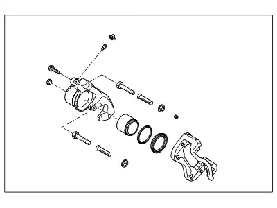 Тормозной суппорт 581902HA00 HYUNDAI