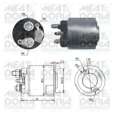 Тяговое реле, стартер 46203 MEAT & DORIA
