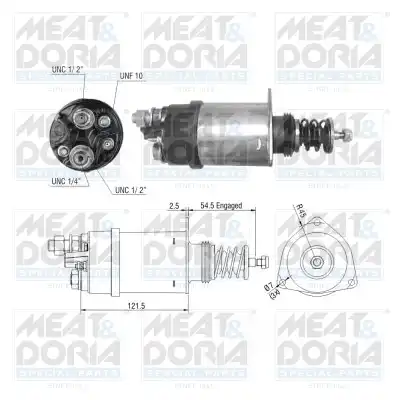 Втягивающее реле стартера 46195 MEAT & DORIA