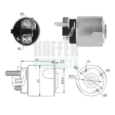 Стартер HOFFER 6646224