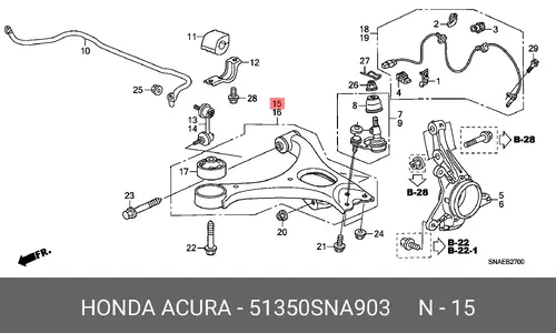 HONDA 51350SNA903