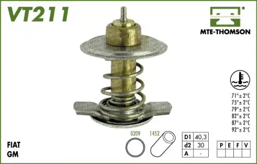 Термостат системы охлаждения MTE-THOMSON VT211