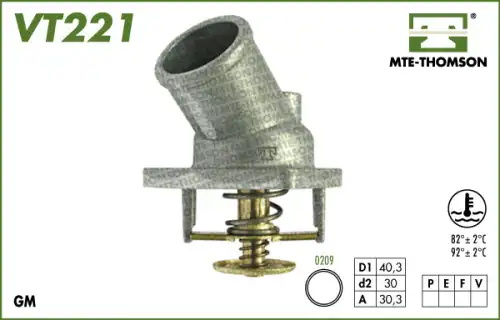 Термостат системы охлаждения MTE-THOMSON VT221