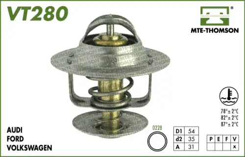 Термостат системы охлаждения MTE-THOMSON VT280