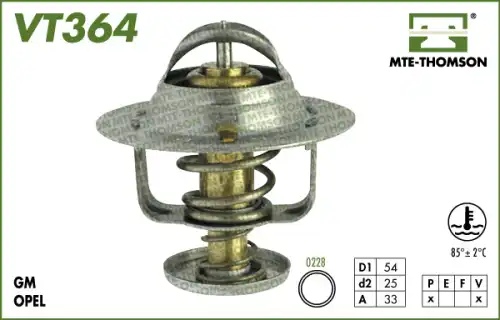Термостат системы охлаждения MTE-THOMSON VT364
