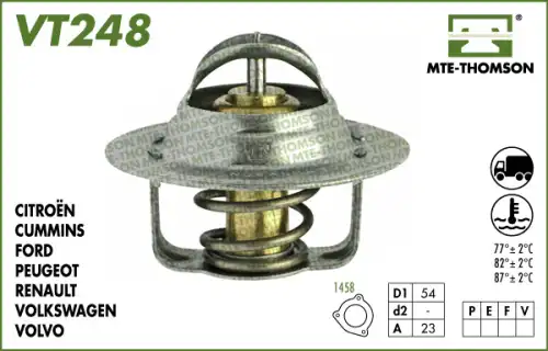 Термостат системы охлаждения MTE-THOMSON VT248