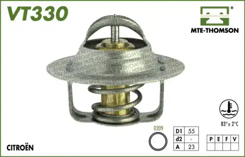 Термостат системы охлаждения MTE-THOMSON VT330