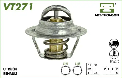 Термостат системы охлаждения MTE-THOMSON VT271