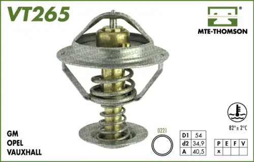 Термостат системы охлаждения MTE-THOMSON VT265