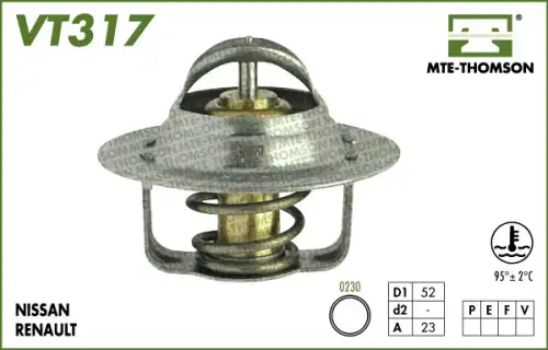 Термостат системы охлаждения MTE-THOMSON VT317