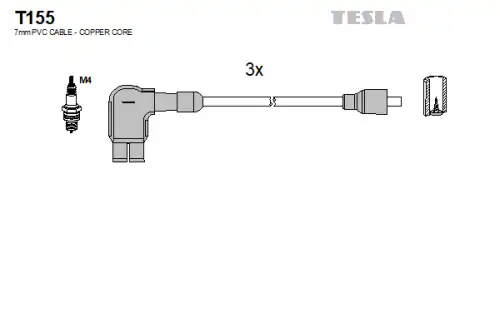 ignition cables T155 TESLA