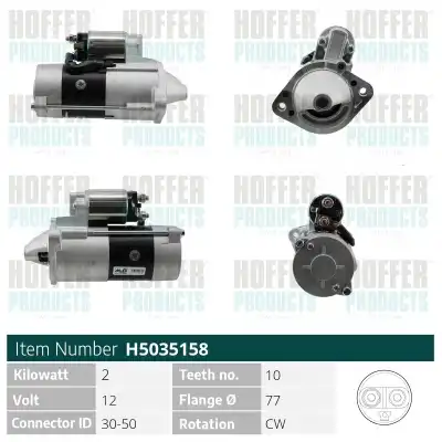 Стартер HOFFER H5035158