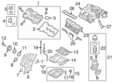 Впускной коллектор 224203CGA3 HYUNDAI