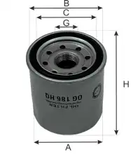 Фильтр масляный GOODWILL OG 186 HQ