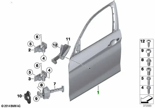 Door front l 41009628759 BMW