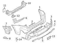 Крепление бампера Л Зд 51129451153 BMW