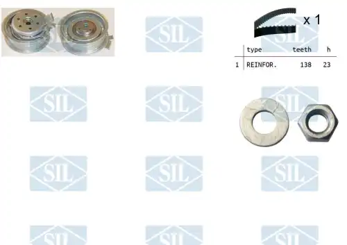 Комплект ремня ГРМ TK1013 SALERI SIL