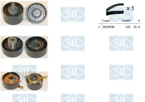 Комплект ремня ГРМ TK1232 SALERI SIL