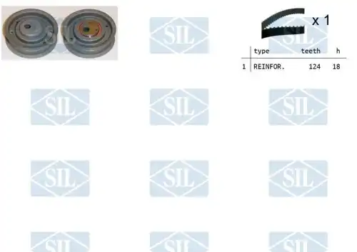 Комплект ремня ГРМ TK1241 SALERI SIL